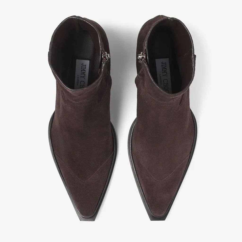 Chunky High-Heeled Ankle Boots