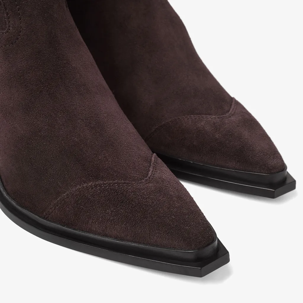 Chunky High-Heeled Ankle Boots