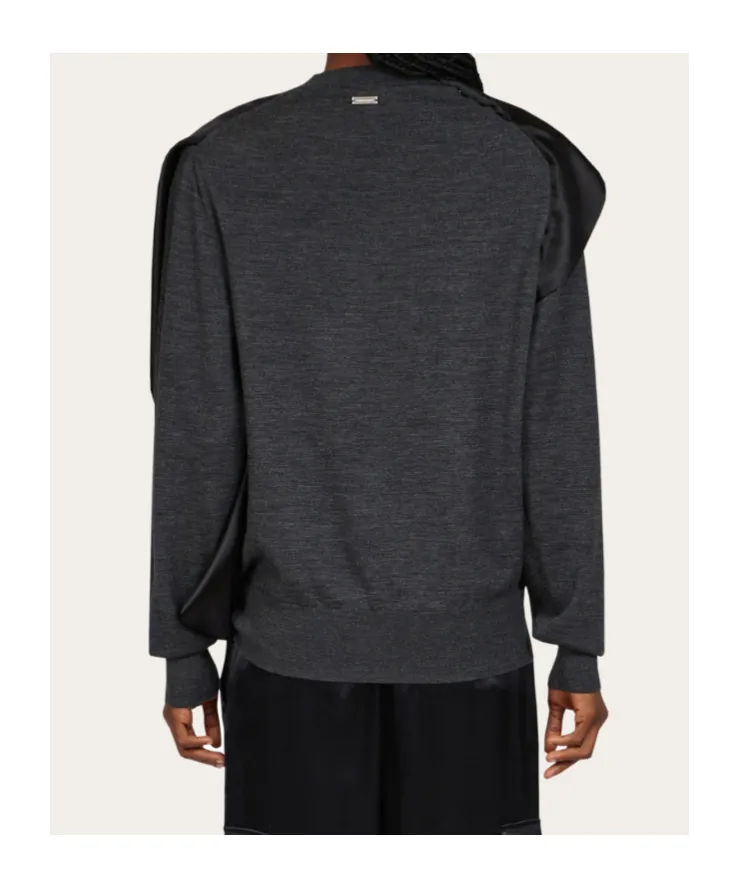Scarf Neck Pullover
