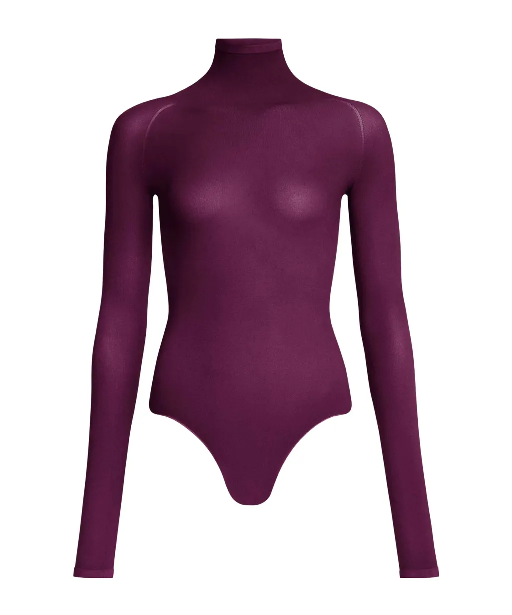 AlaÏA High Neck Second Skin Knit Bodysuit