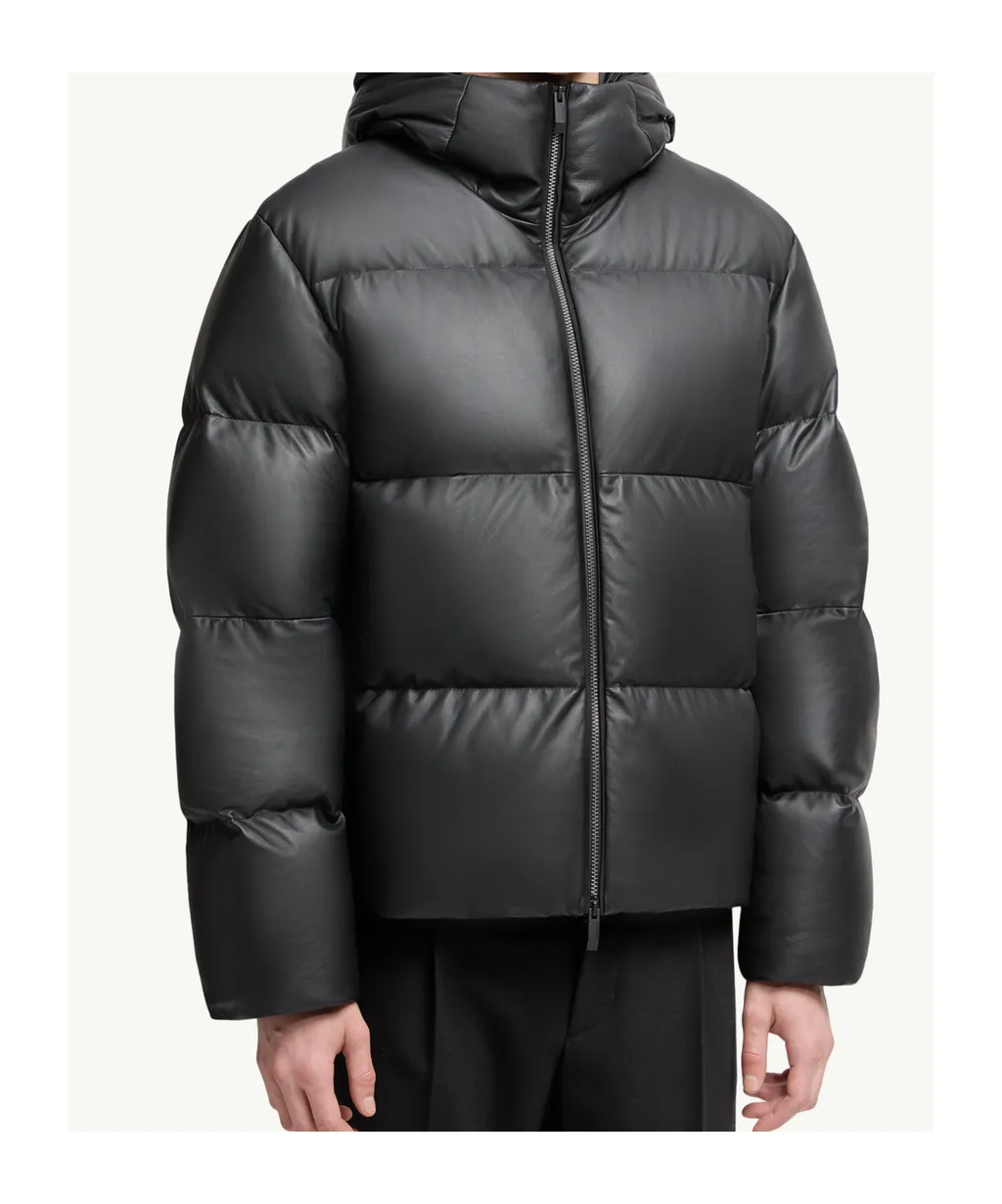 Moncler Mentone Zip-Up Short Puffer Jacket