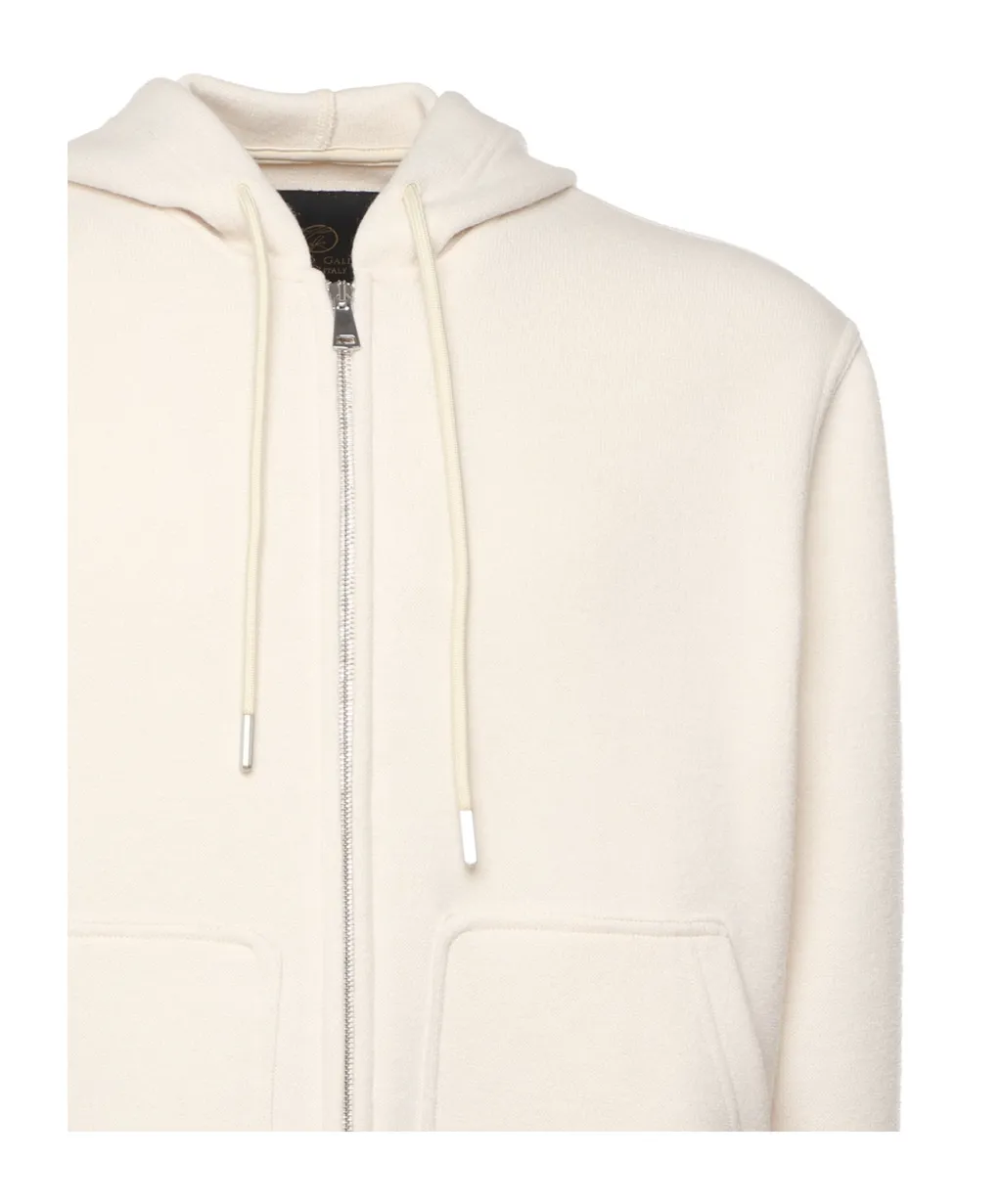 Giuliano Galiano Guetta Hooded Zip Sweater