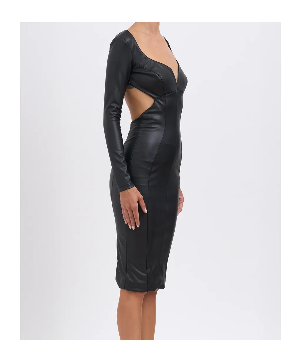 Elisabetta Franchi Cut Out Midi Dress