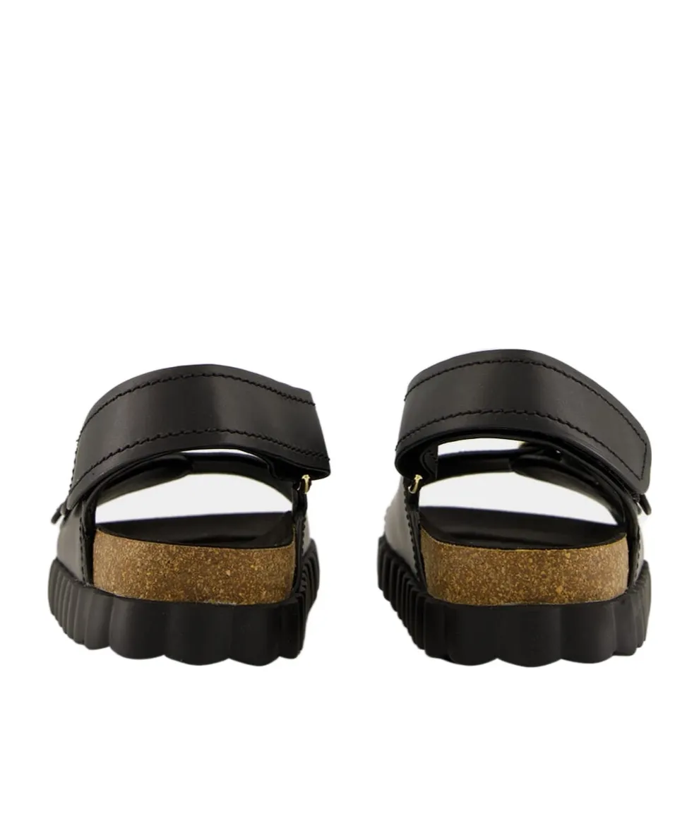 Ferragamo Gancini Double Buckle Sandals