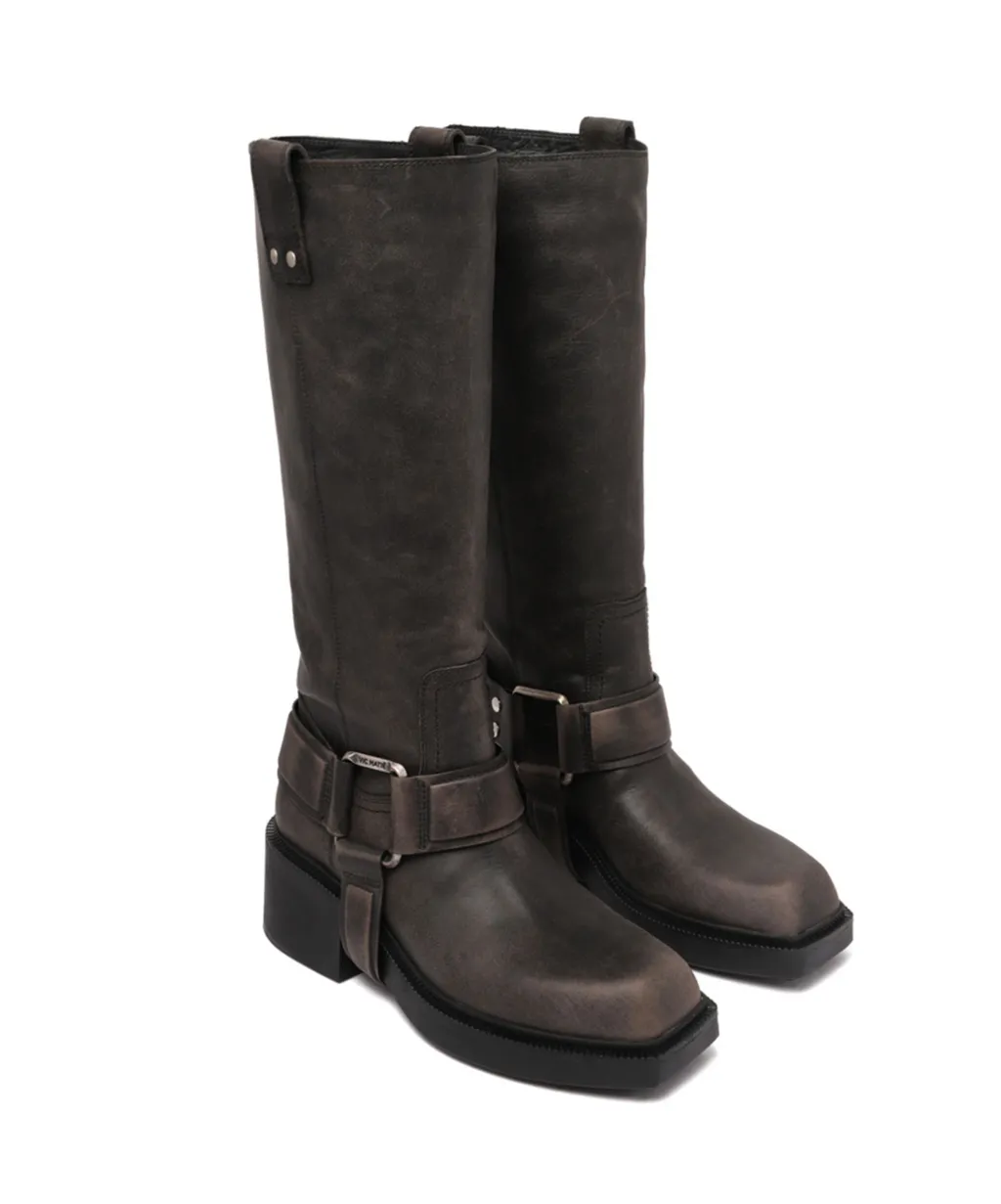 Square-Toe Ankle Boots