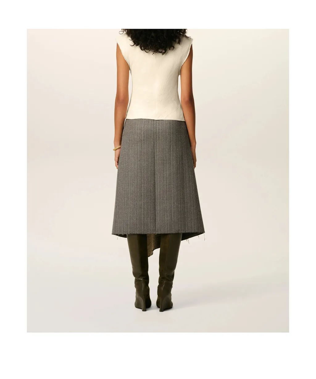 Sleeveless Raw Edge Details Top