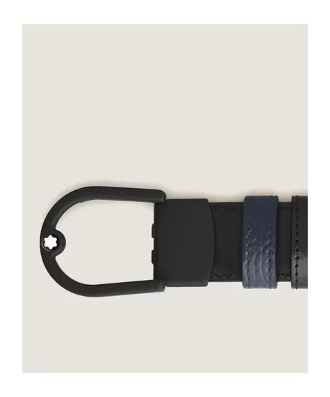 Horseshoe Light Buckle Midnight Blue/Black 30Mm Reversible Leather Belt