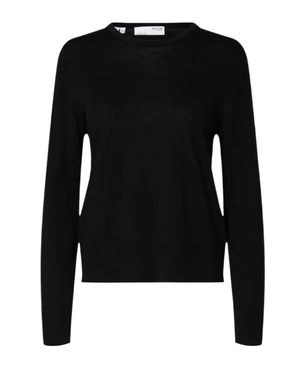 Crew Neck Long-Sleeved Sweater