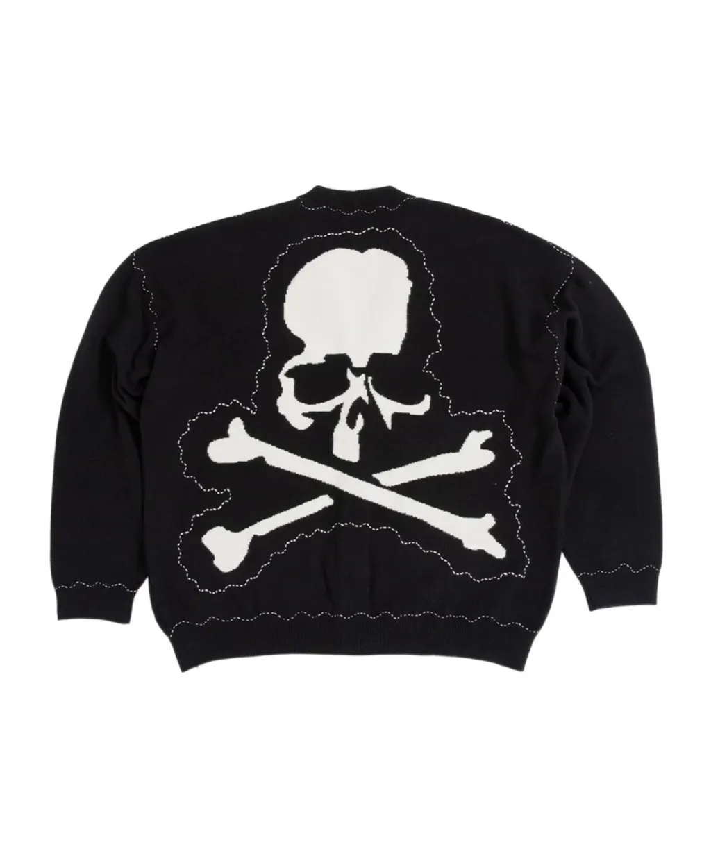 Skull-Embellished Cardigan