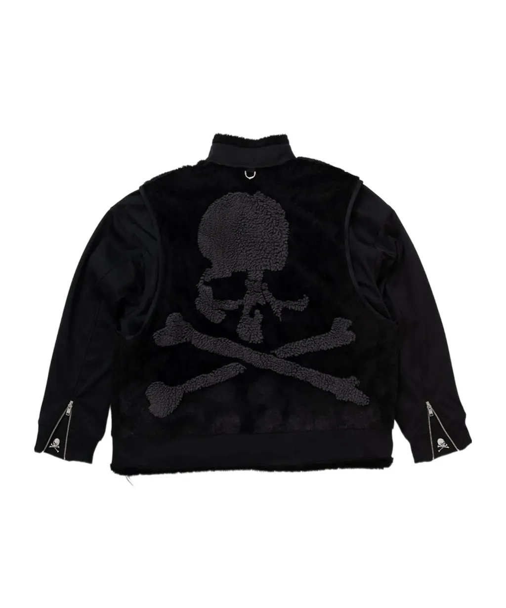 Sherpa Skull Layered Jacket