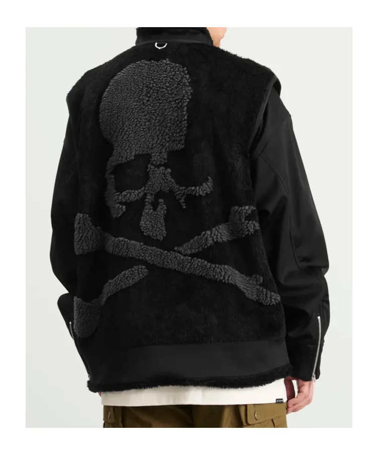 Sherpa Skull Layered Jacket