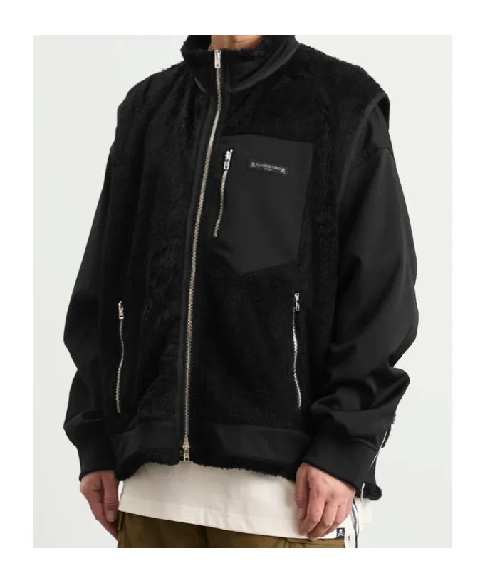 Sherpa Skull Layered Jacket