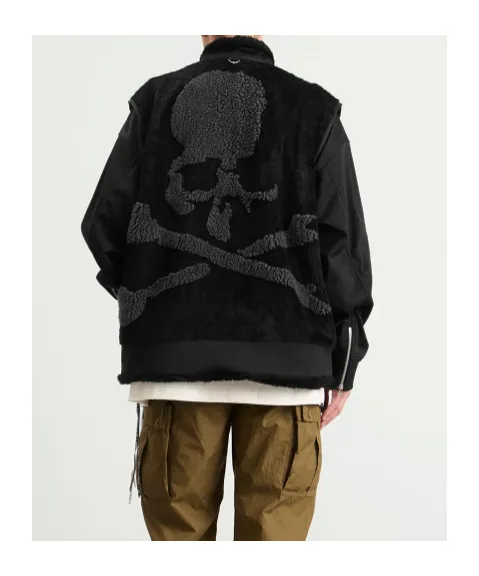Sherpa Skull Layered Jacket