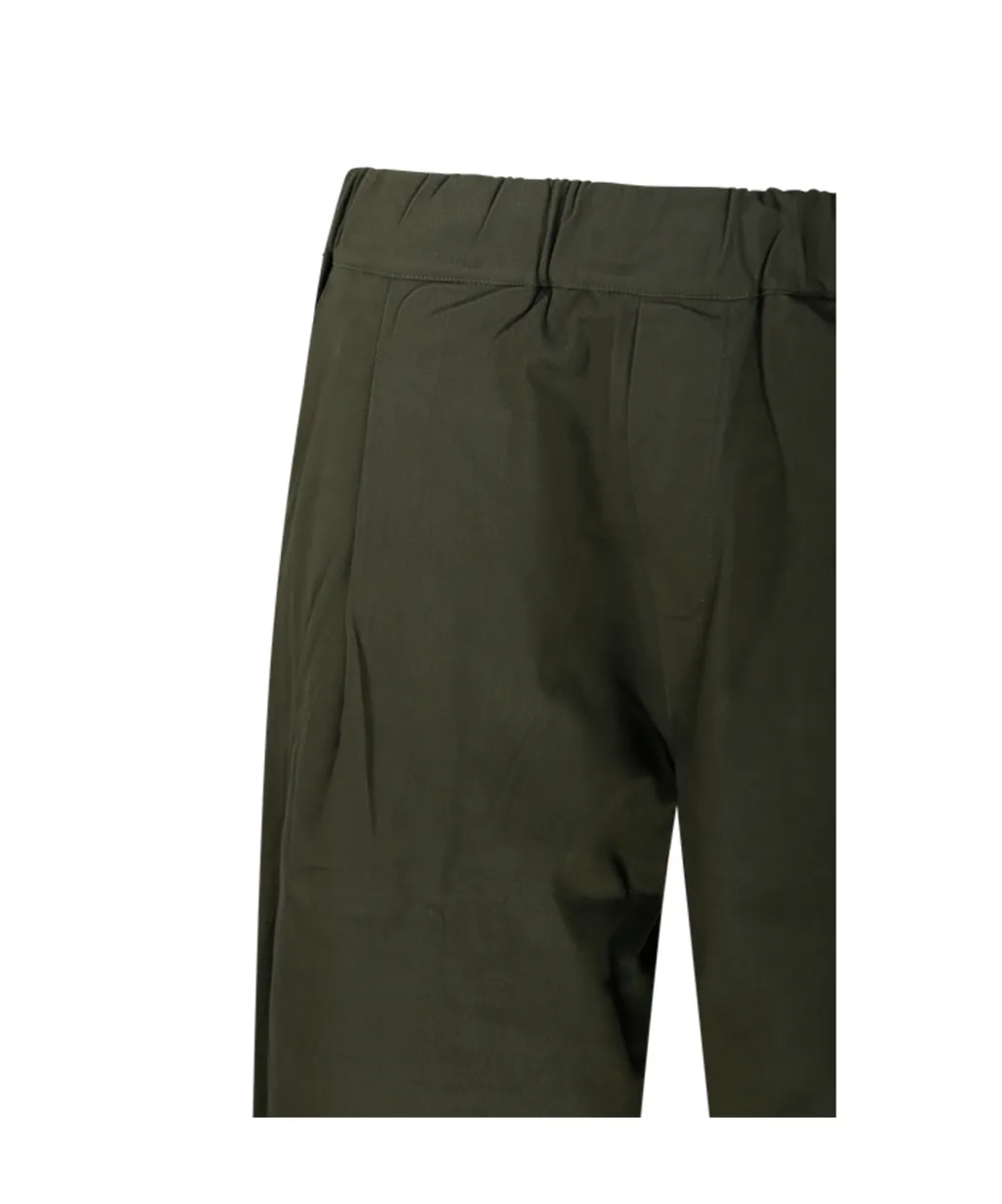 Elasticated-Waistband Trousers