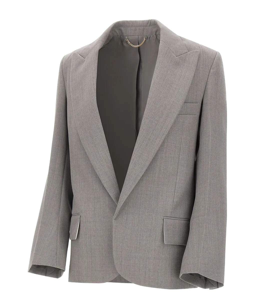 Long-Sleeved Suit Jacket