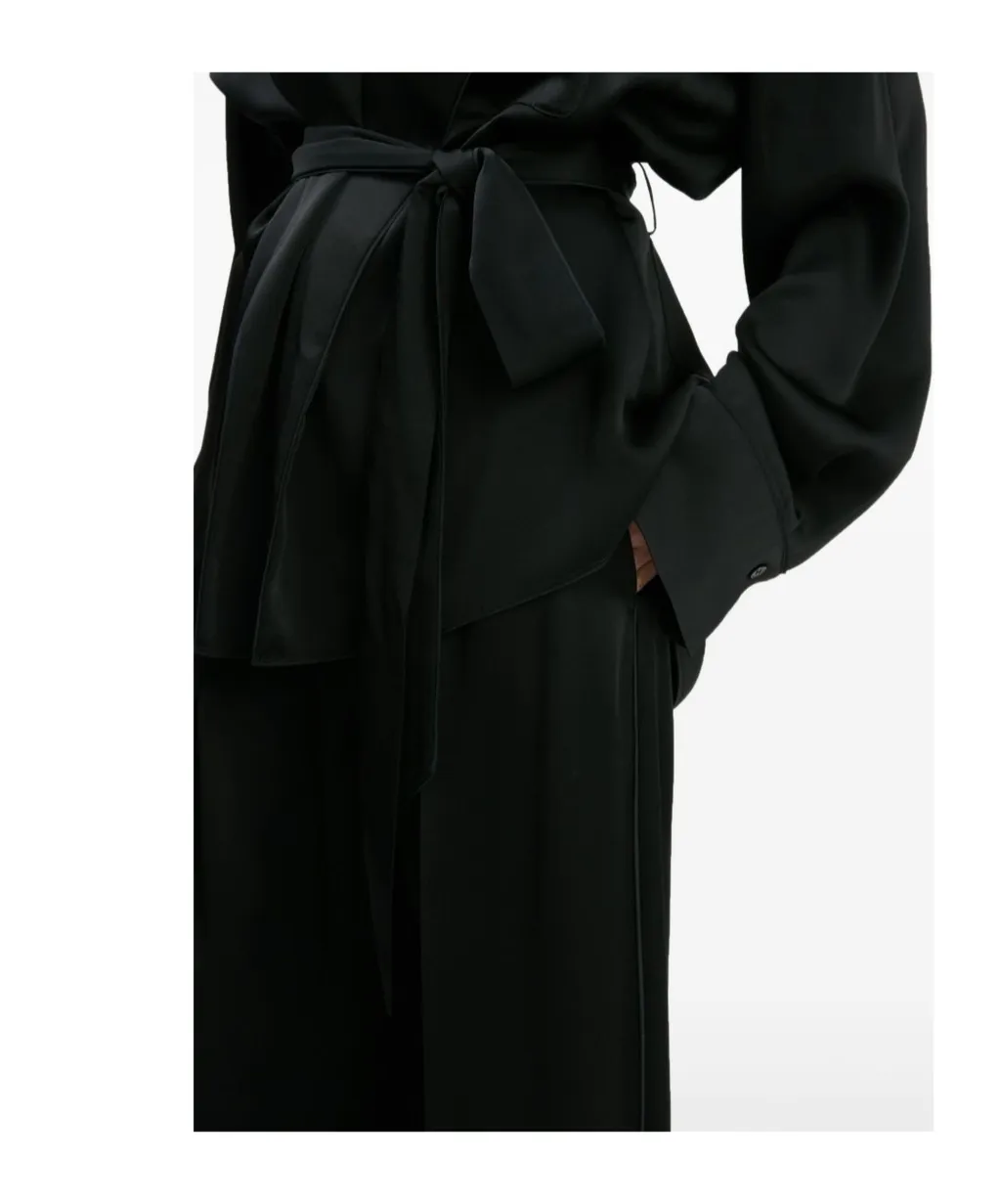 Pleated Wide-Leg Trousers