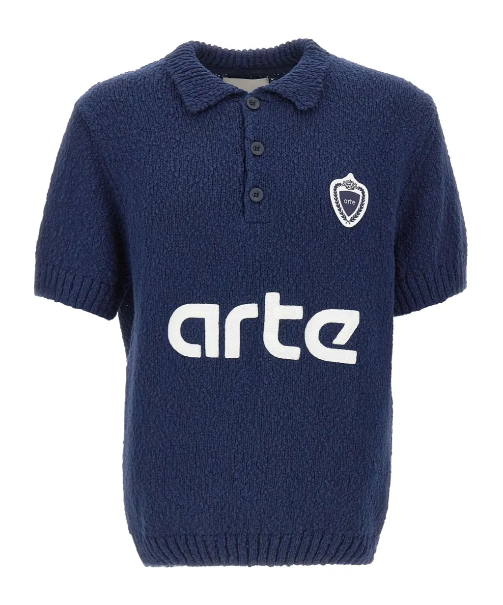 Arte Antwerp Football Knit Polo Shirts