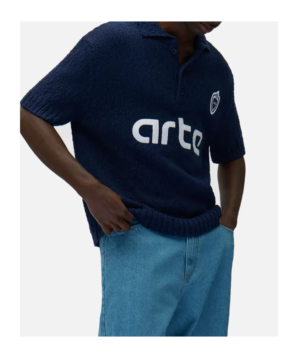 Arte Antwerp Football Knit Polo Shirts