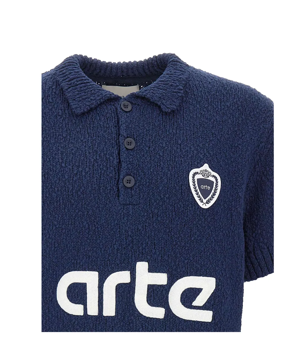 Arte Antwerp Football Knit Polo Shirts