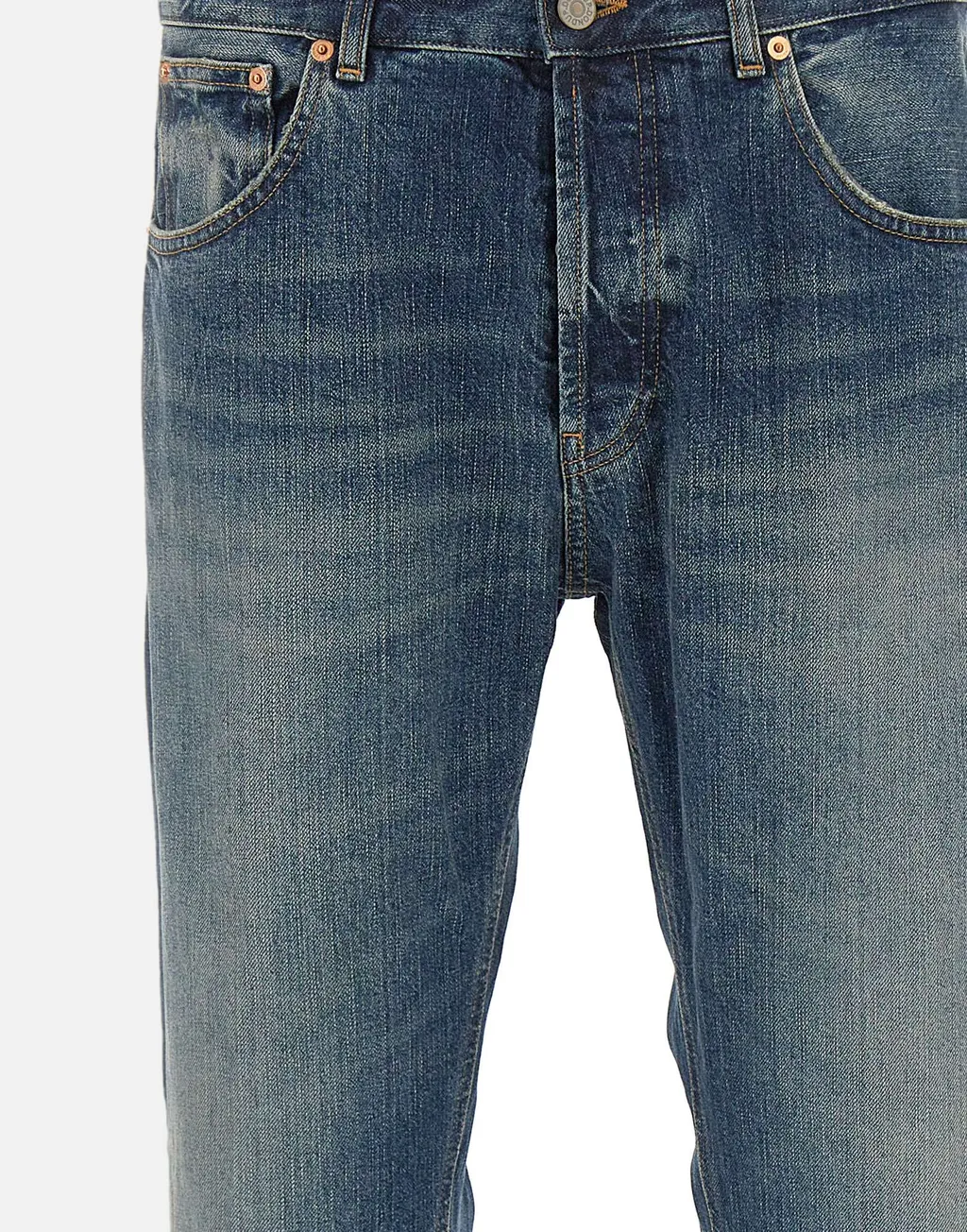 Dondup Faded Straight-Leg Jeans