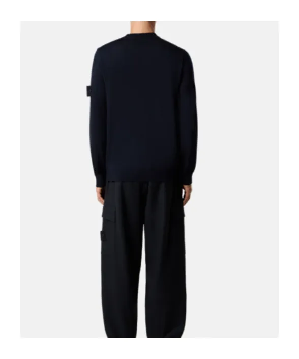 Stone Island Compass Patch Crewneck Jumper