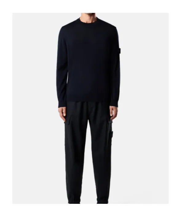 Stone Island Compass Patch Crewneck Jumper