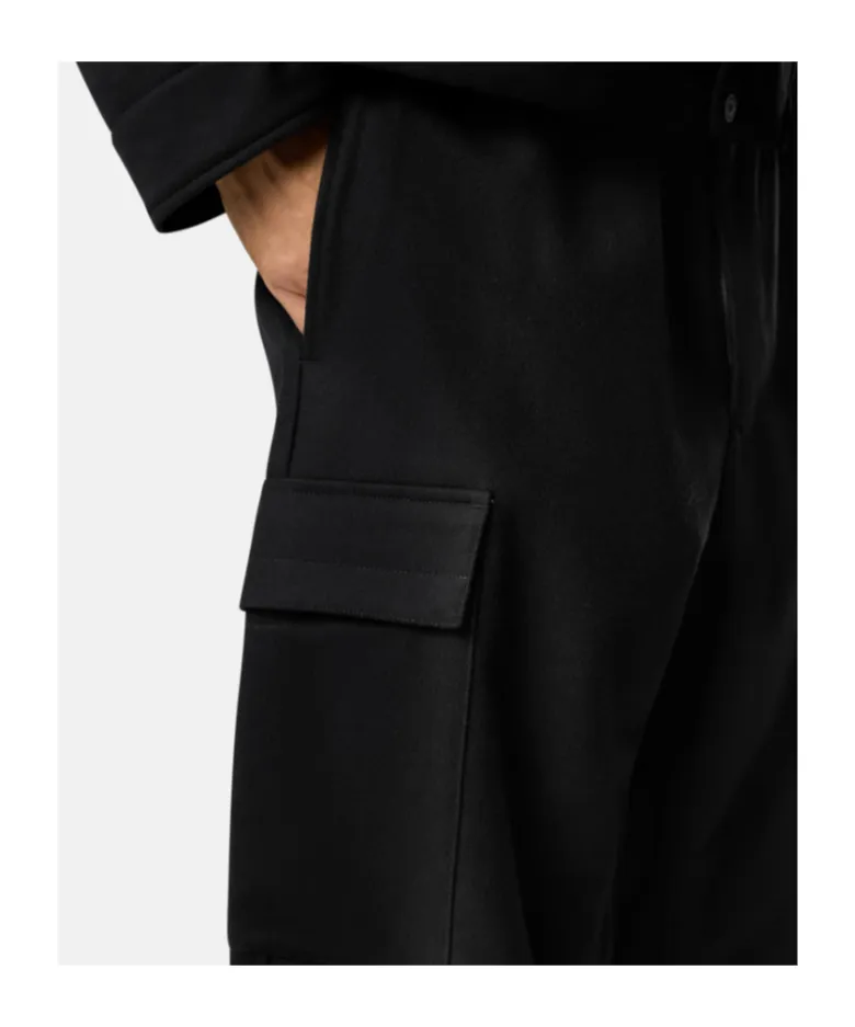 Stone Island Logo Patch Straight Leg Pants