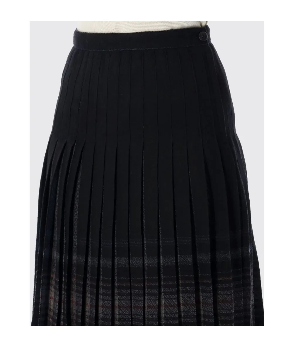 Low Classic Reversible Pleated Midi Skirt