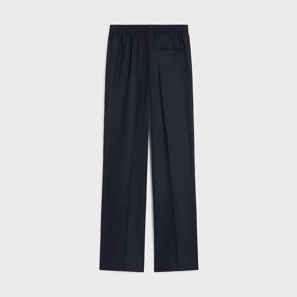 Drawstring Trousers In Cashmere Flannel