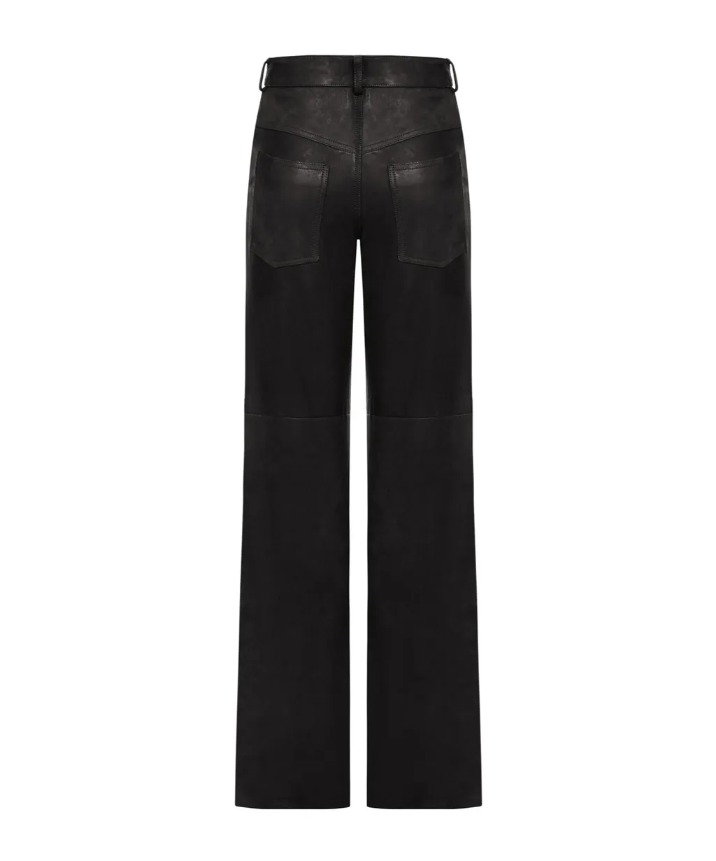 Salvatore Santoro Panelled Leather Trousers