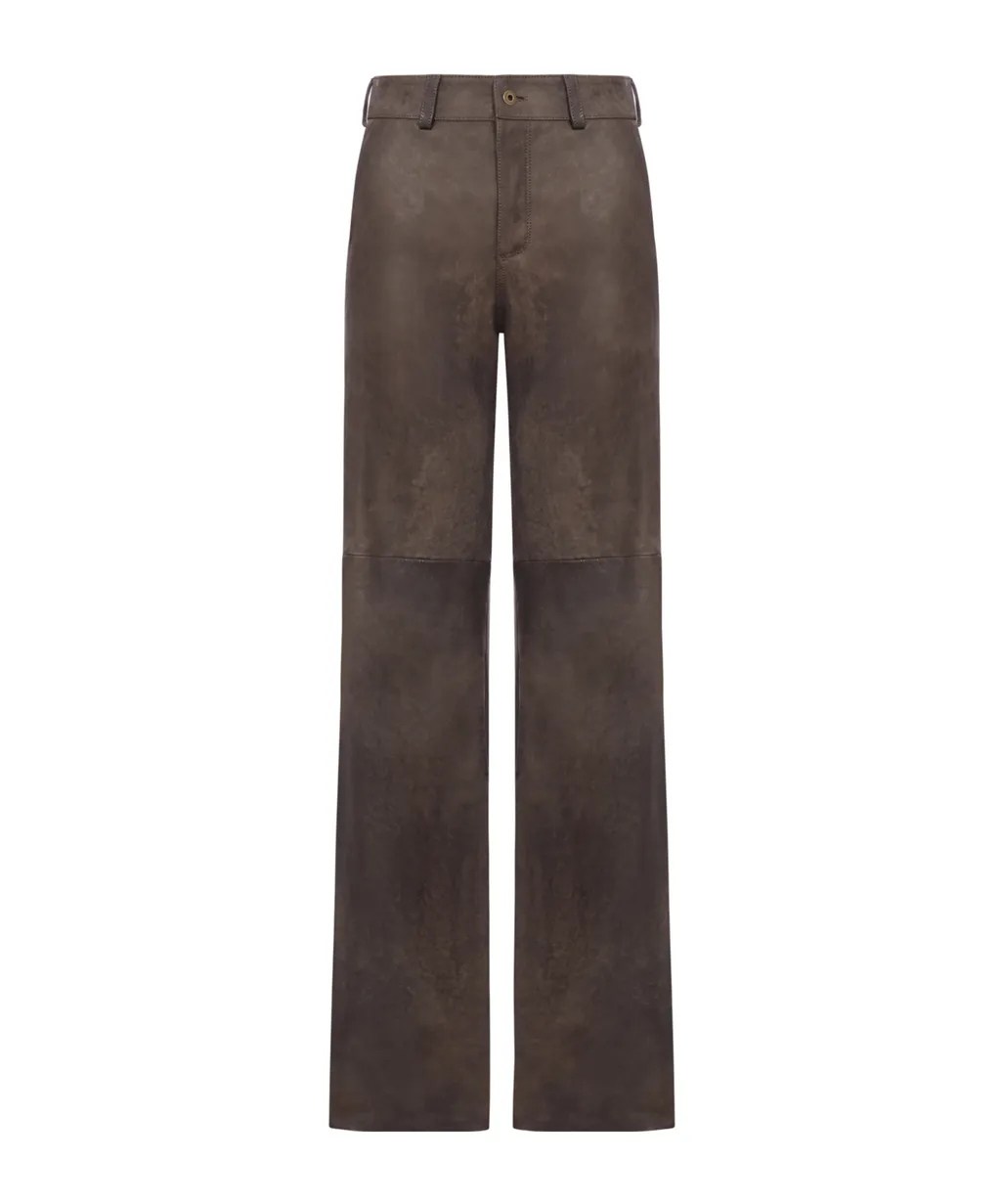 Salvatore Santoro Panelled Leather Trousers