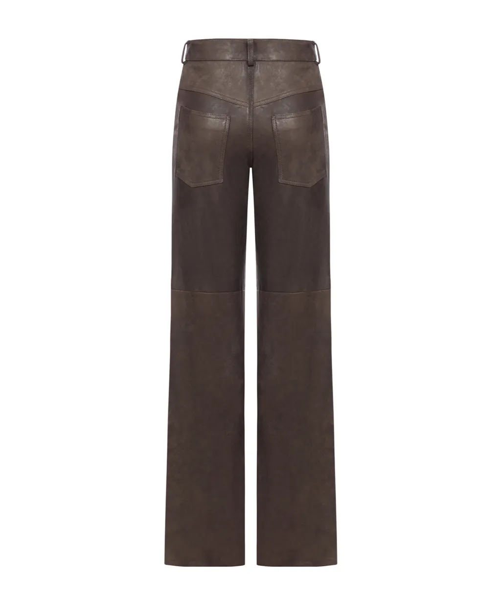 Salvatore Santoro Panelled Leather Trousers