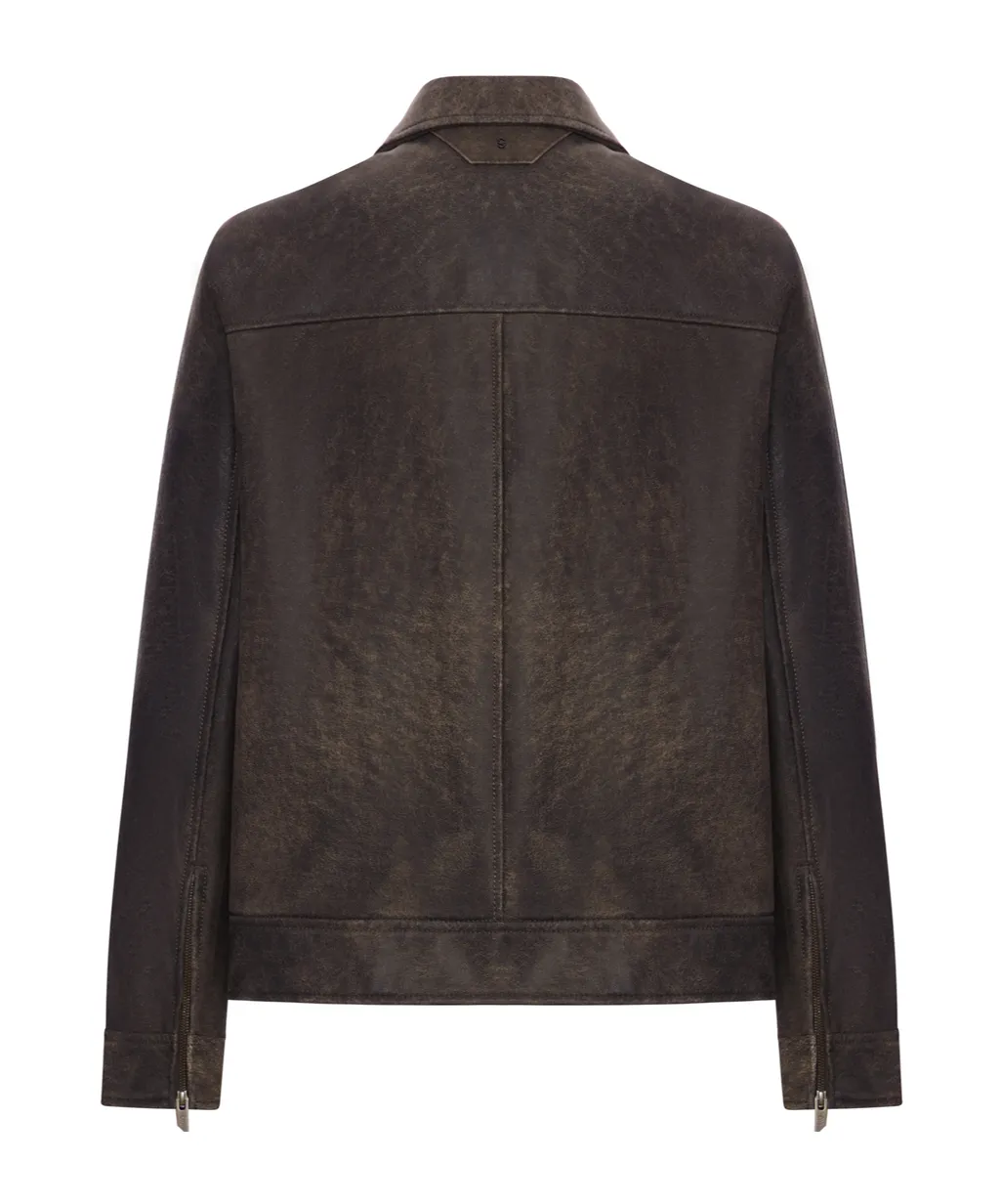 Salvatore Santoro Zipped Leather Jacket