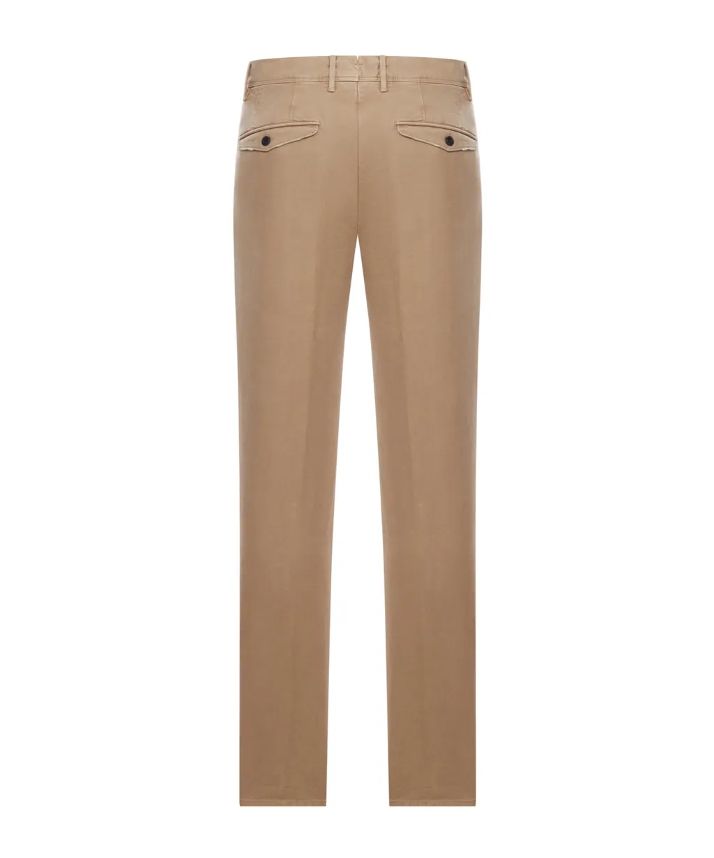 Pleated Cotton Chinos