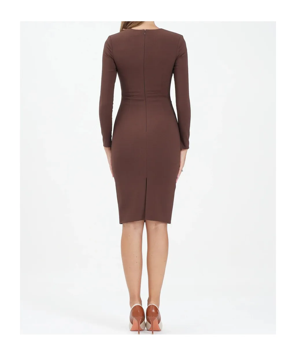 Elisabetta Franchi Chain Embellished Midi Dress
