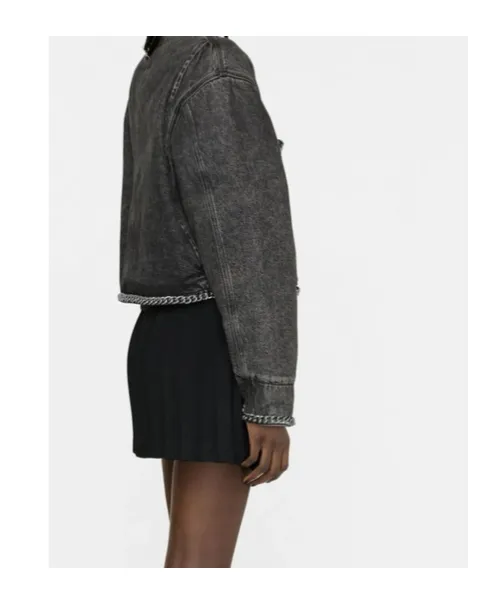 R13 Embellished Denim Jacket