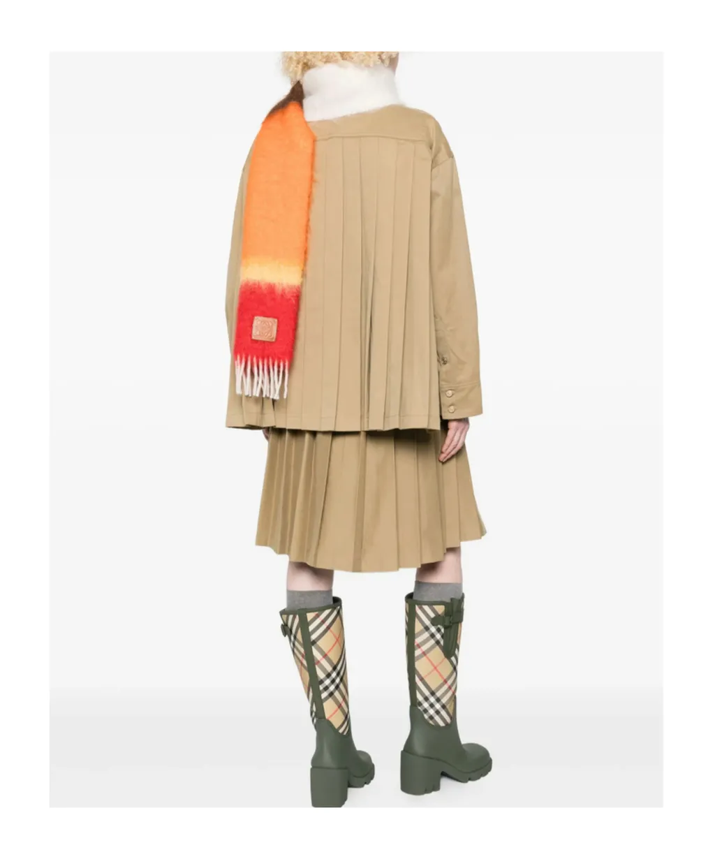 Pleated-Back Cotton Shirt