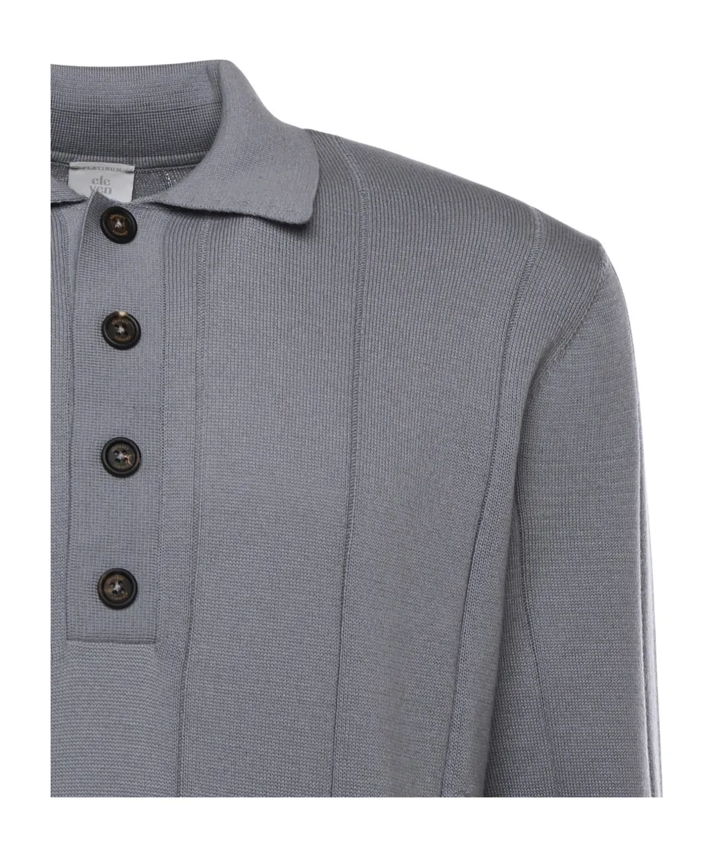 Eleventy Buttoned Polo Knitwear