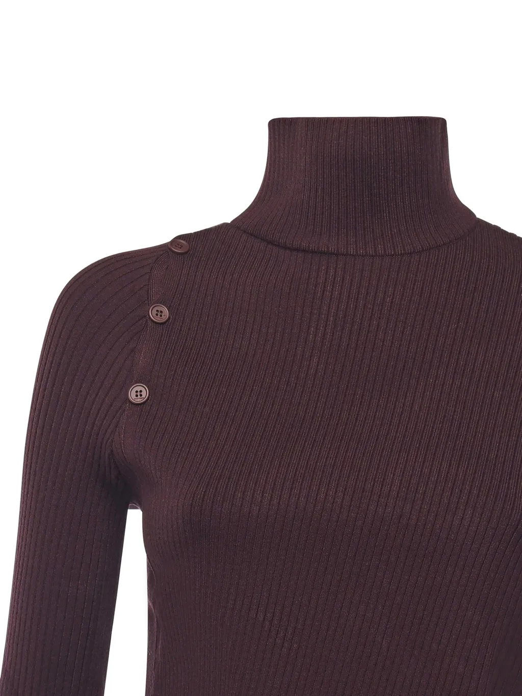 CourrÈGes Asymmetrical Hem Turtleneck Jumper