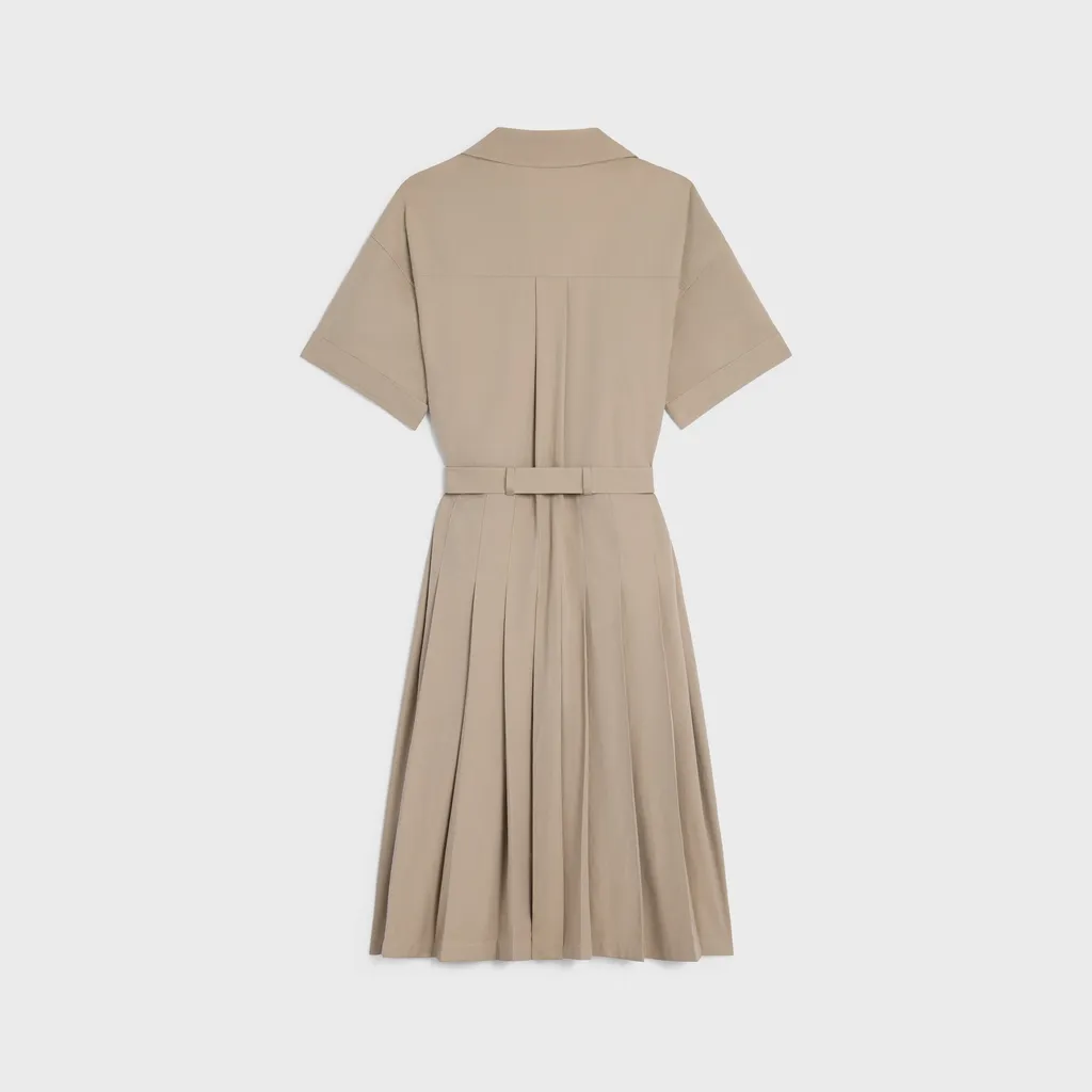 Saharienne Dress In Cotton Gabardine