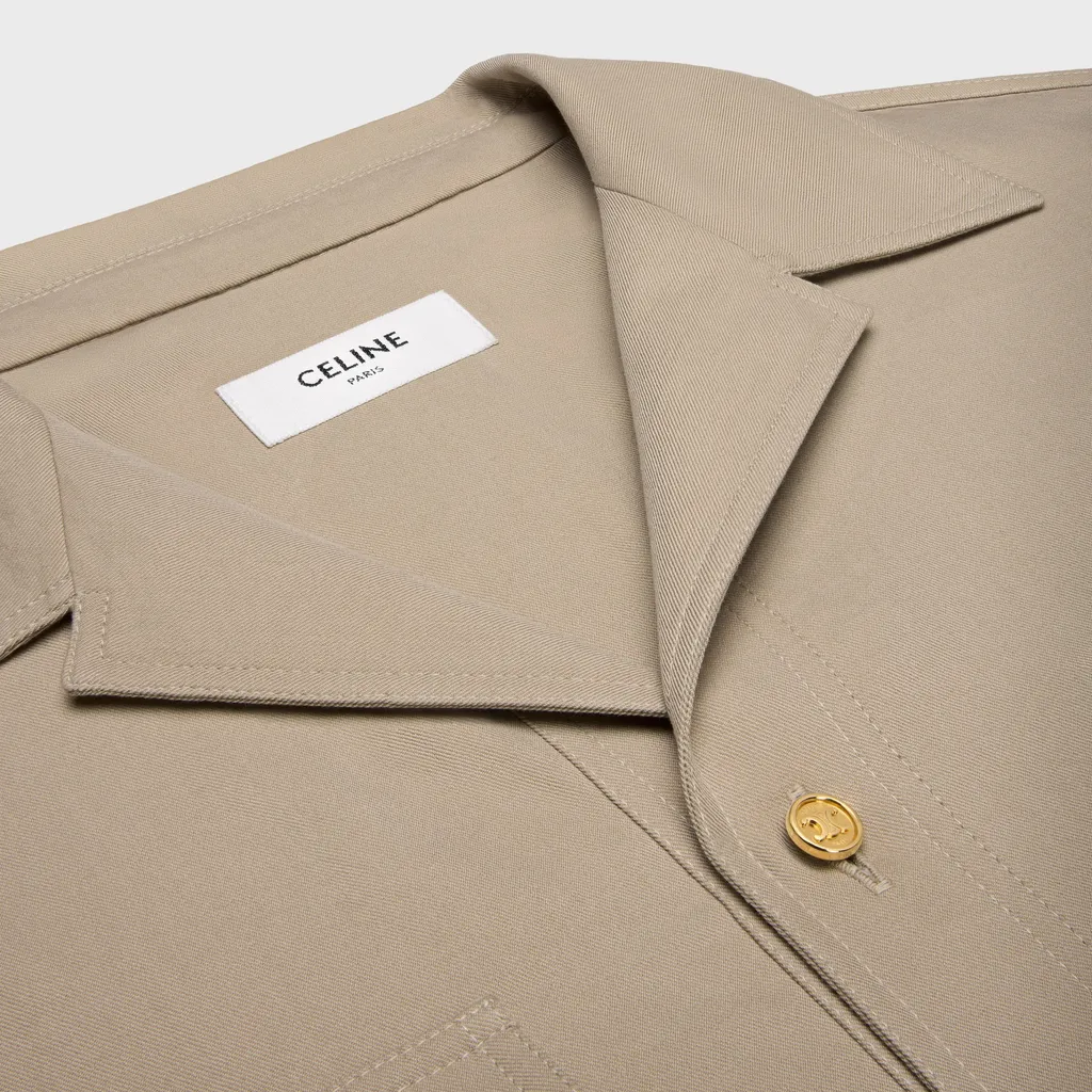 Saharienne Dress In Cotton Gabardine