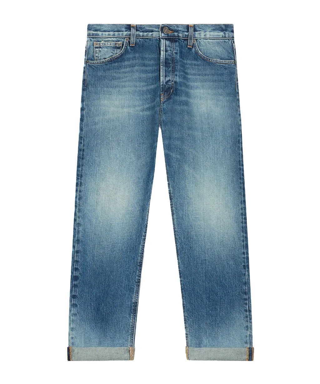 Dondup Distressed Straight-Leg Jeans