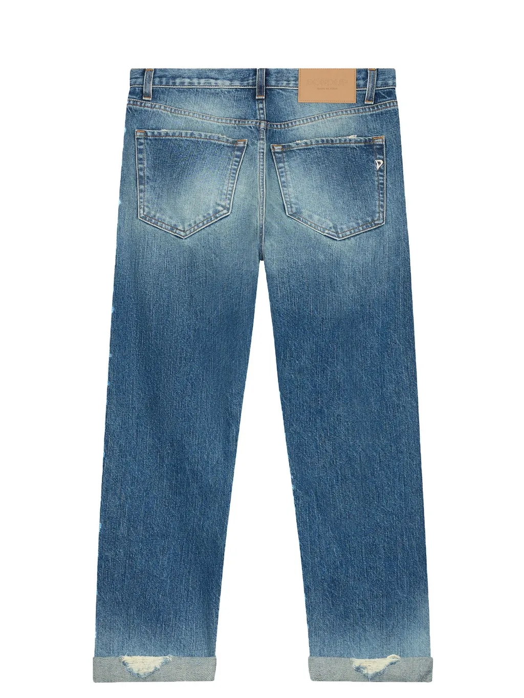 Dondup Distressed Straight-Leg Jeans