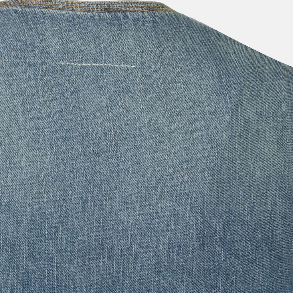 V-Neck Denim Mini Dress