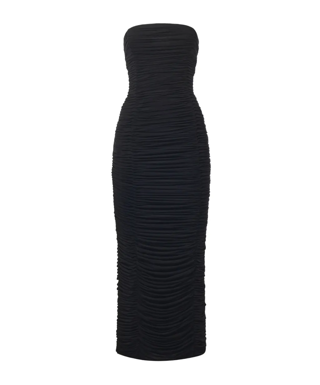 Magda Butrym Ruffled Strapless Dress