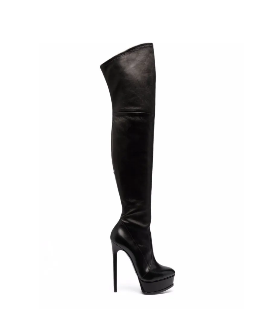 Platform Leather Boots