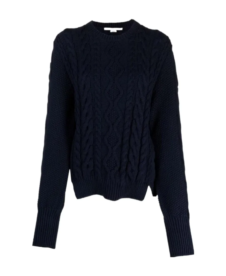 Stella Mccartney Aran Stitch Cropped Jumper