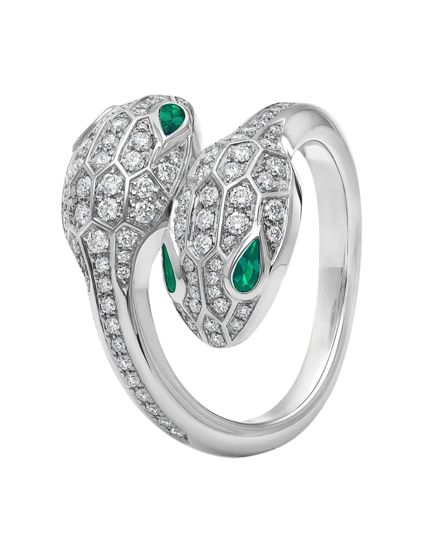 Double Snakehead Ring