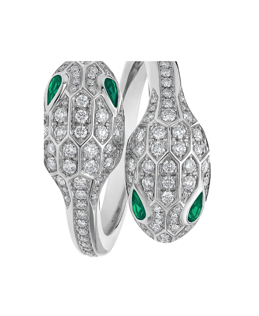Double Snakehead Ring