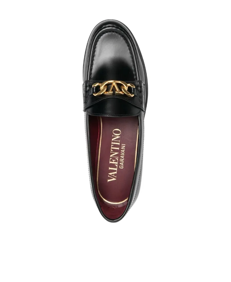 Valentino	Vlogo Chained Slip-On Loafers